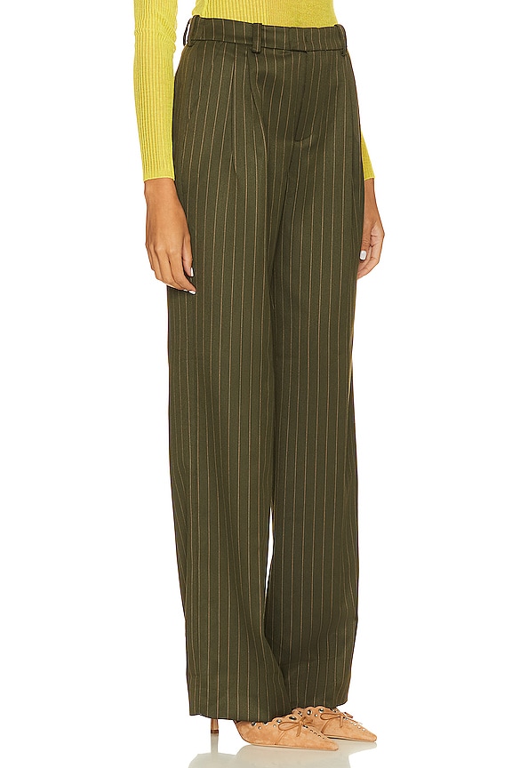 view 2 of 4 AGNES 팬츠 in Green Stripe