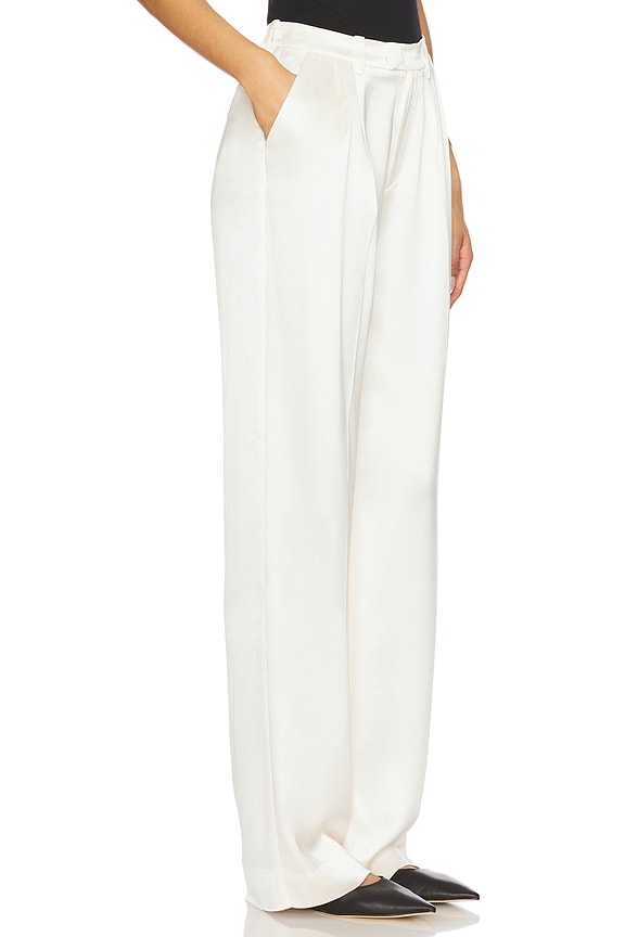 view 2 of 6 PANTALONES DE SATÉN in Ivory