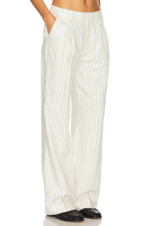 view 2 of 6 PANTALON LARGE in Emerald Stripe