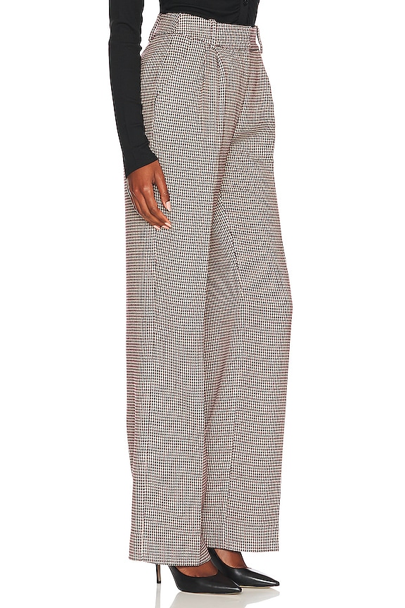 view 2 of 4 PANTALON THE FAVORITE in Chocolate Houndstooth