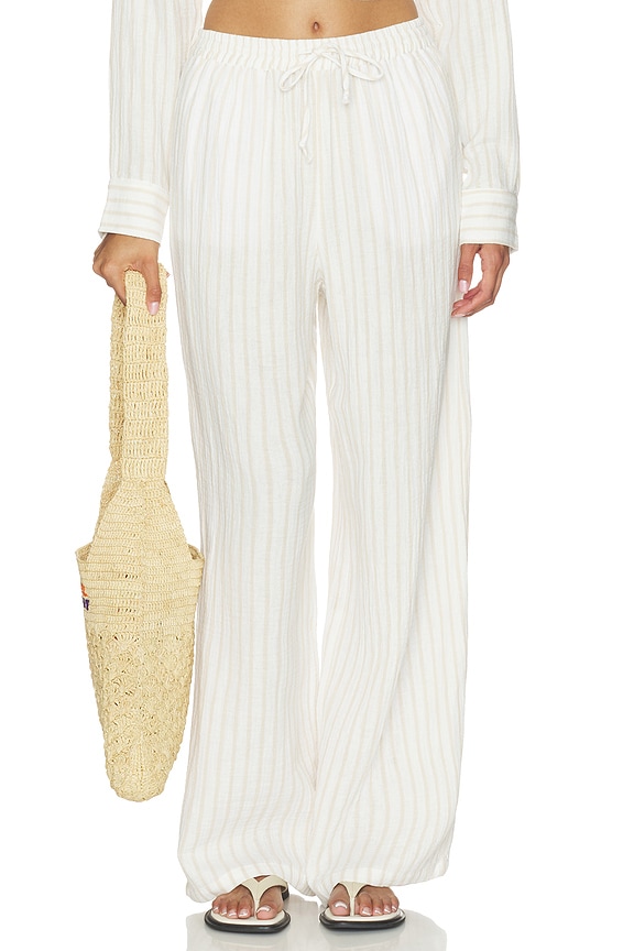 view 1 of 6 PANTALÓN THE SLIP IT ON in Light Khaki Stripe