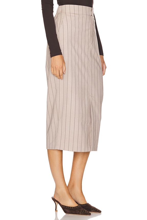 view 2 of 6 FALDA MEYER in Natural Pinstripe