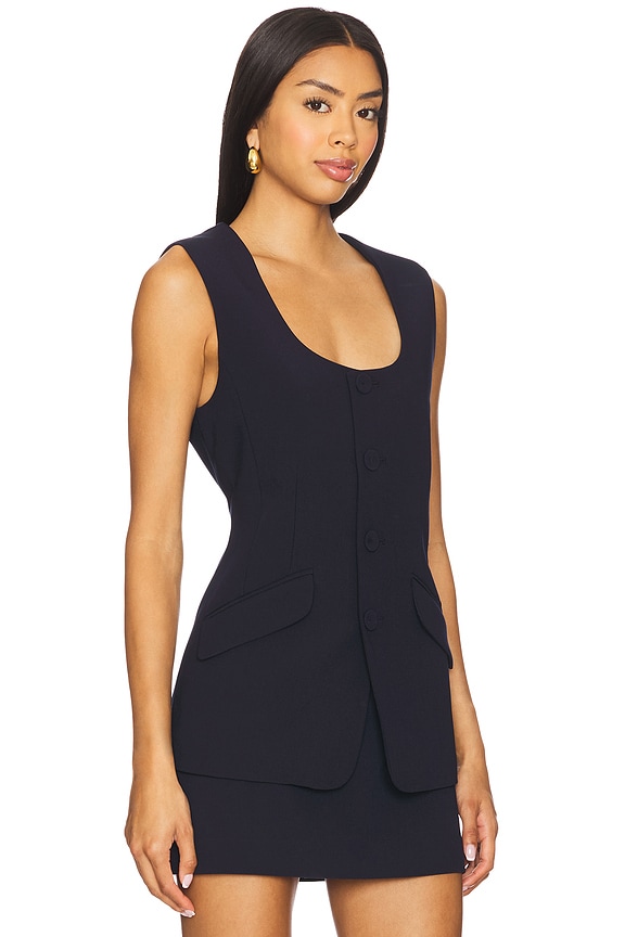 view 2 of 4 TOP CHALECO DIANA in Navy