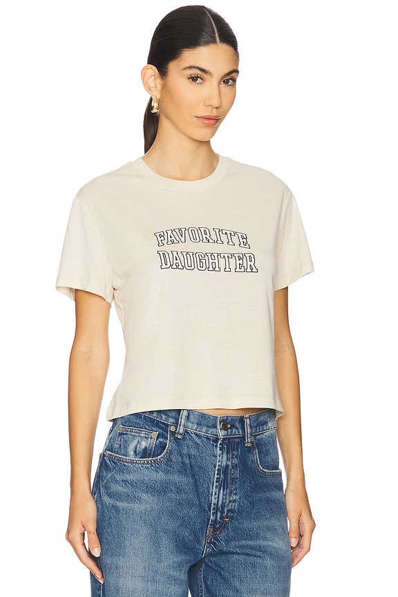 view 2 of 4 T-SHIRT COLLEGIATE in French Oak & Snow White