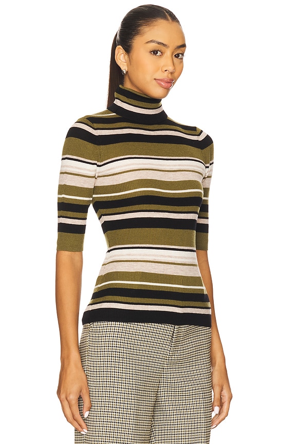 view 2 of 4 Amelia Top in Nottingham Stripe