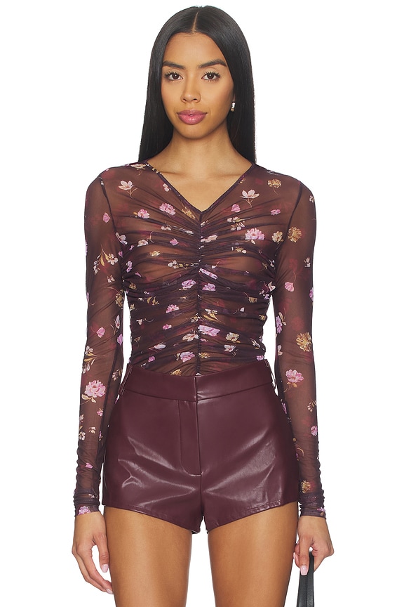 view 1 of 4 Mesh Party Top in Whimsical Monet