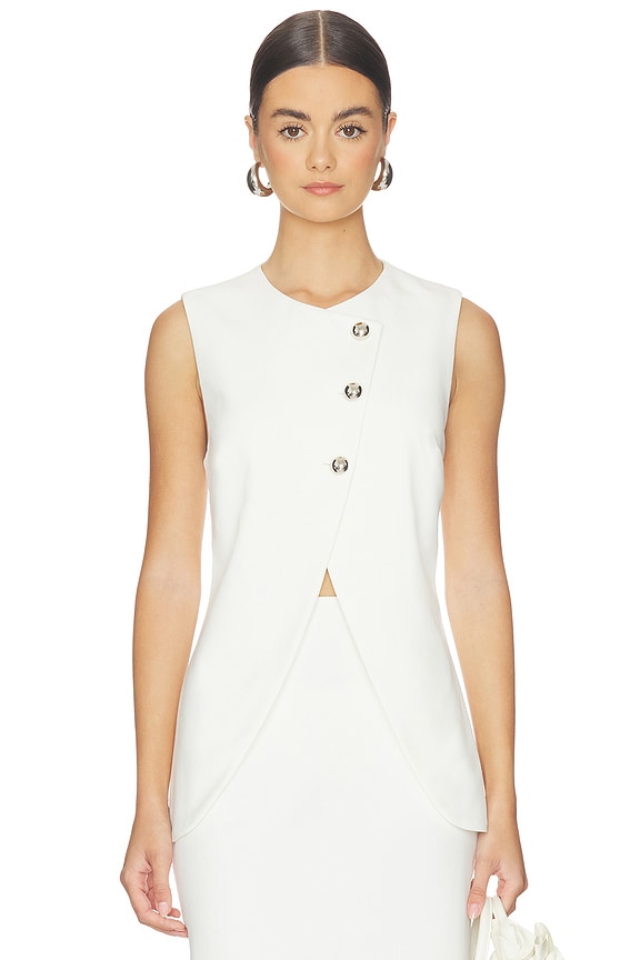 view 1 of 4 GILET THE RACHEL in Pearl