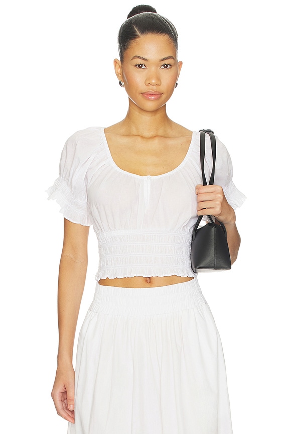view 1 of 4 The Swoon Top in White