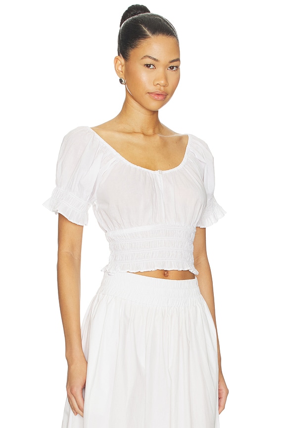 view 2 of 4 The Swoon Top in White