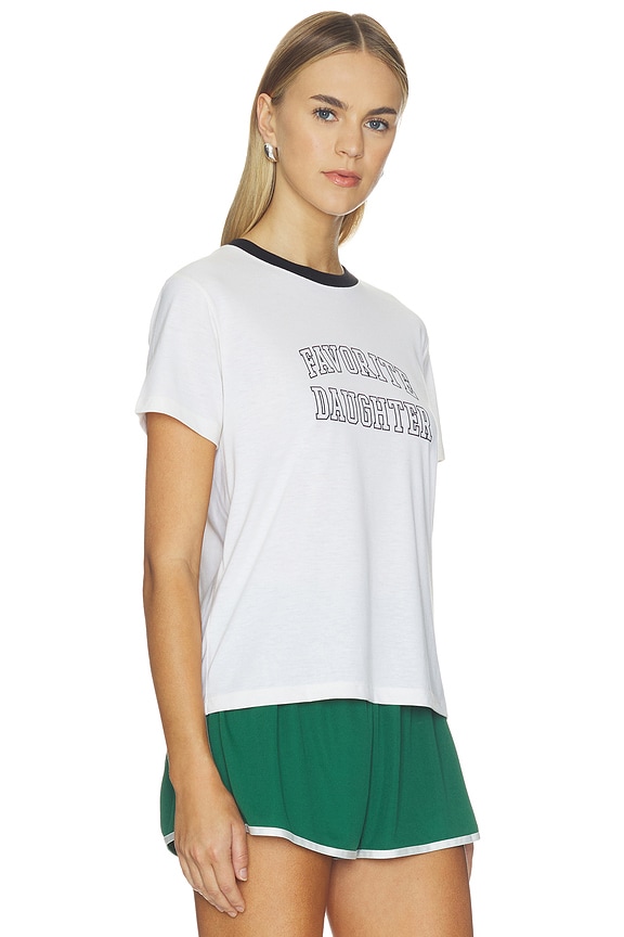 view 2 of 4 CAMISETA CLÁSICA THE COLLEGIATE in Ivory & Black