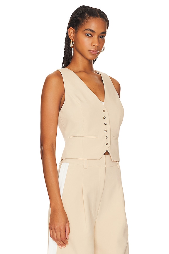 view 2 of 4 THE MARGARET 조끼 in Sand