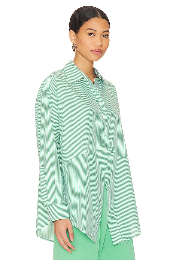 view 2 of 5 The Door's Always Open Ex-Boyfriend Top in Victorian Stripes