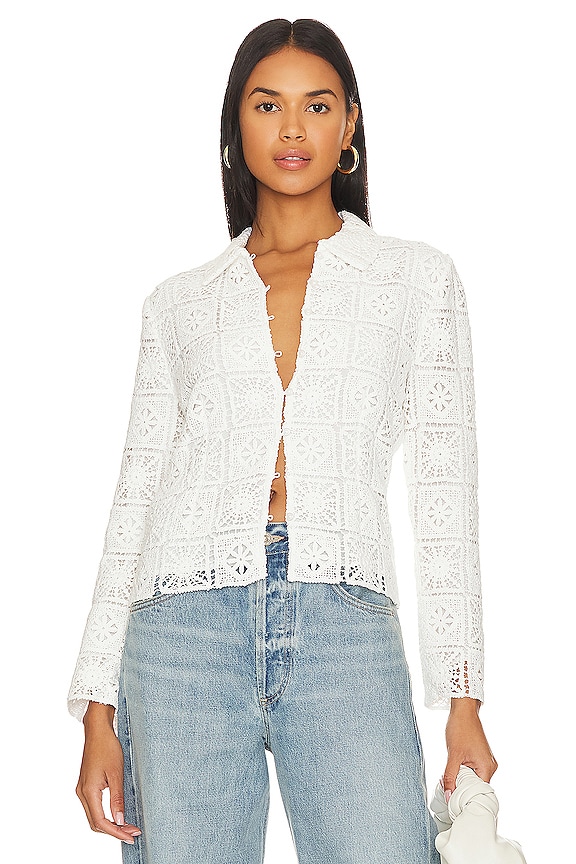 FLOURISHING DREAMS WOVEN TOP