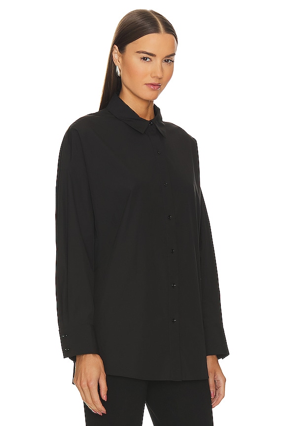 view 2 of 4 CHEMISE EX-BOYFRIEND in Black Poplin