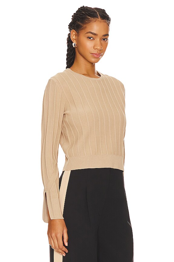view 2 of 4 The Loretta Knit Top in Beige