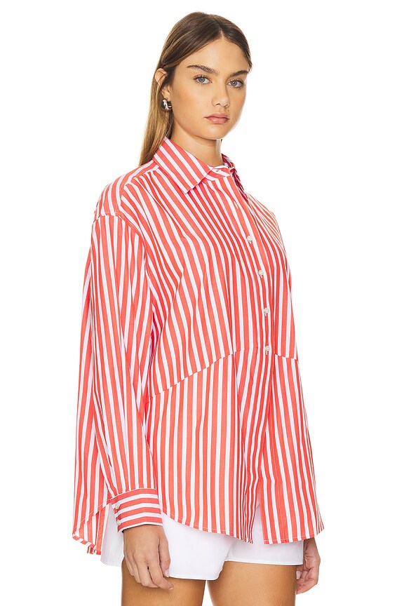 view 2 of 5 CAMISA DOOR'S ALWAYS OPEN EX BOYFRIEND in Pomodoro Stripe