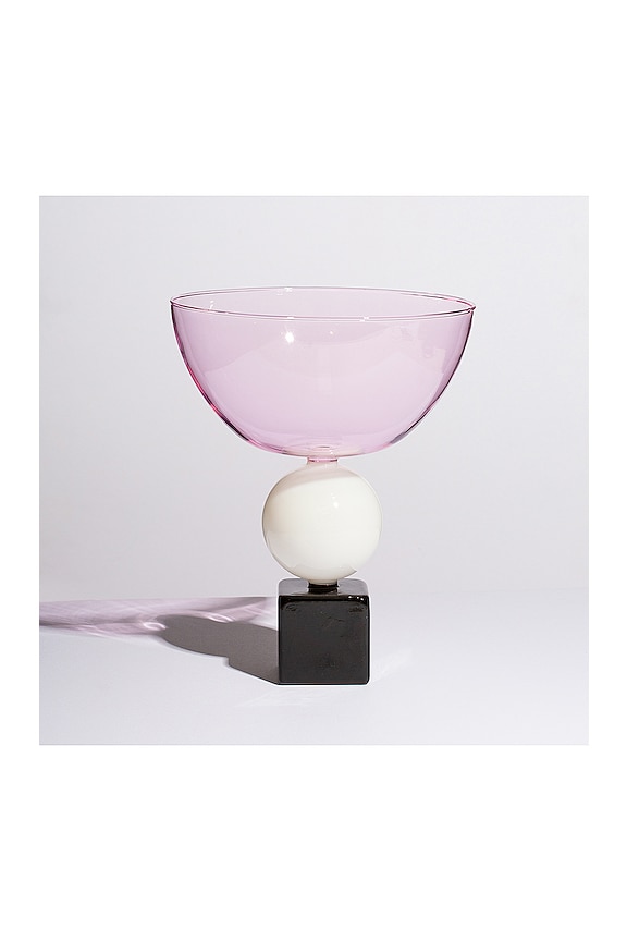 view 2 of 3 Geo Bowl in Pink, White, & Black