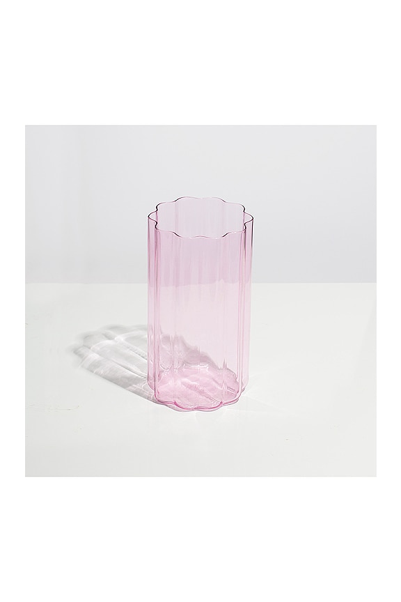 view 2 of 2 JARRÓN DE OLAS WAVE VASE in Pink