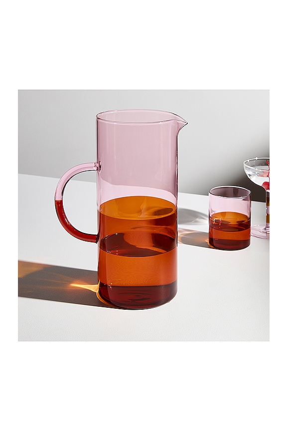 view 2 of 2 КУВШИН TWO TONE PITCHER in Pink & Amber