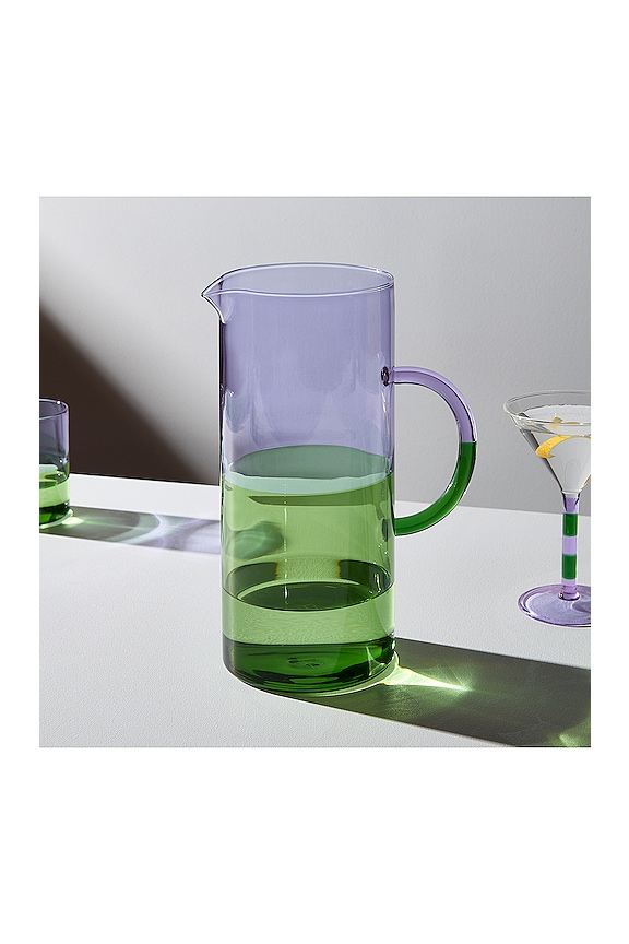 view 2 of 2 КУВШИН TWO TONE PITCHER in Lilac & Green