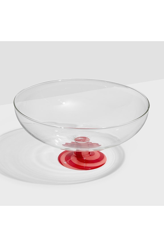 view 2 of 3 ENSALADERA SALAD BOWL in Red & Pink