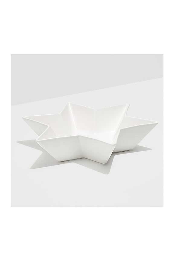 view 2 of 3 BOL CERAMIC STAR BOWL in White