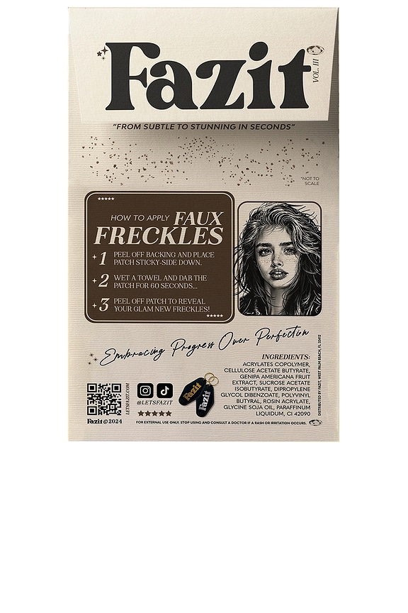 view 2 of 7 Faux Freckles in Brown