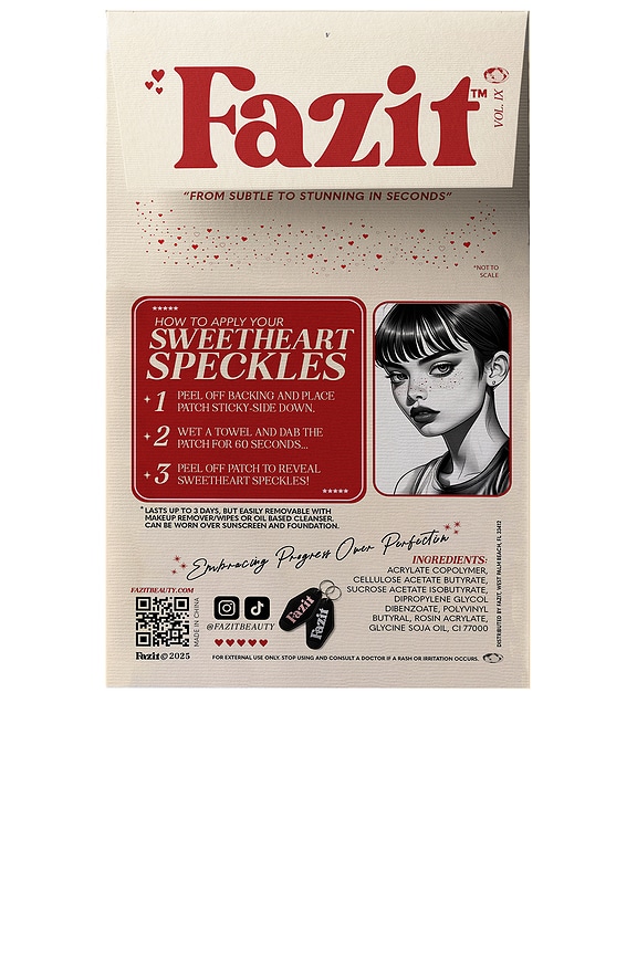 view 2 of 4 Sweetheart Speckles in Pink & Red