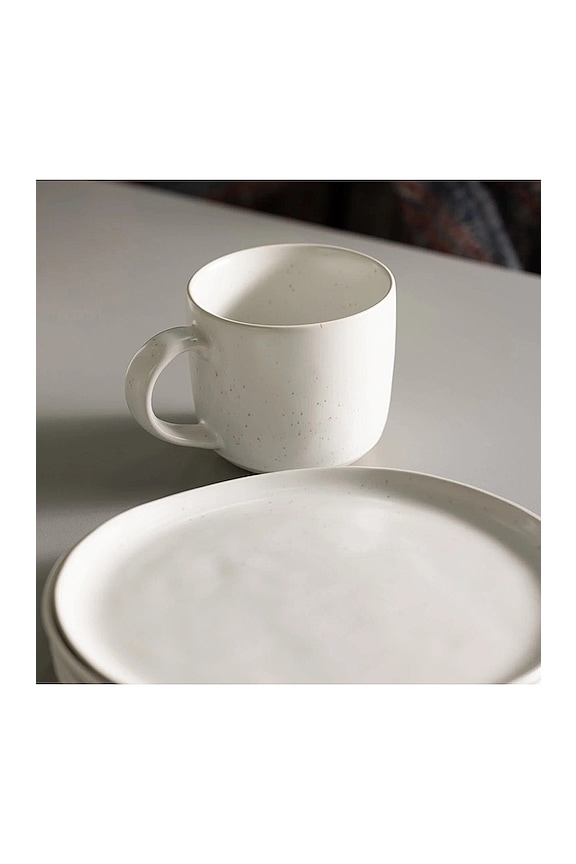 view 2 of 2 The Salad Plates Set of 4 in Speckled White