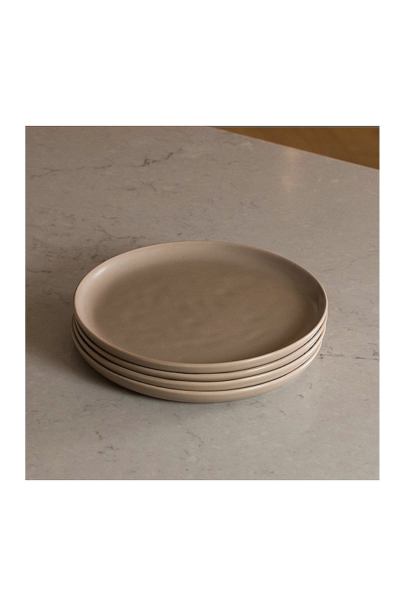 view 2 of 2 The Salad Plates Set of 4 in Desert Taupe