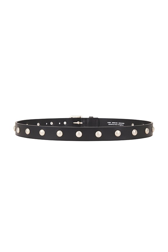 view 2 of 3 CEINTURE REBECCA in Black Calf With Studs