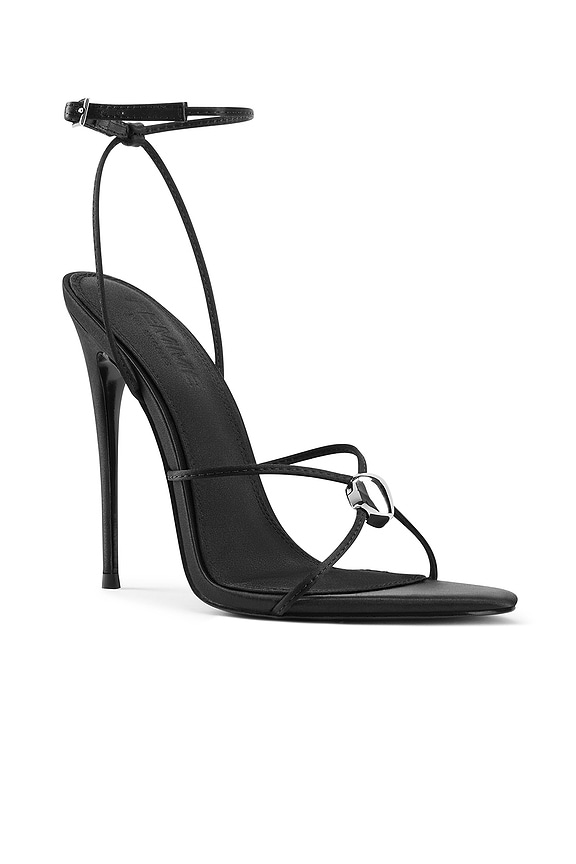 view 2 of 4 SANDALES ALE in Black Satin