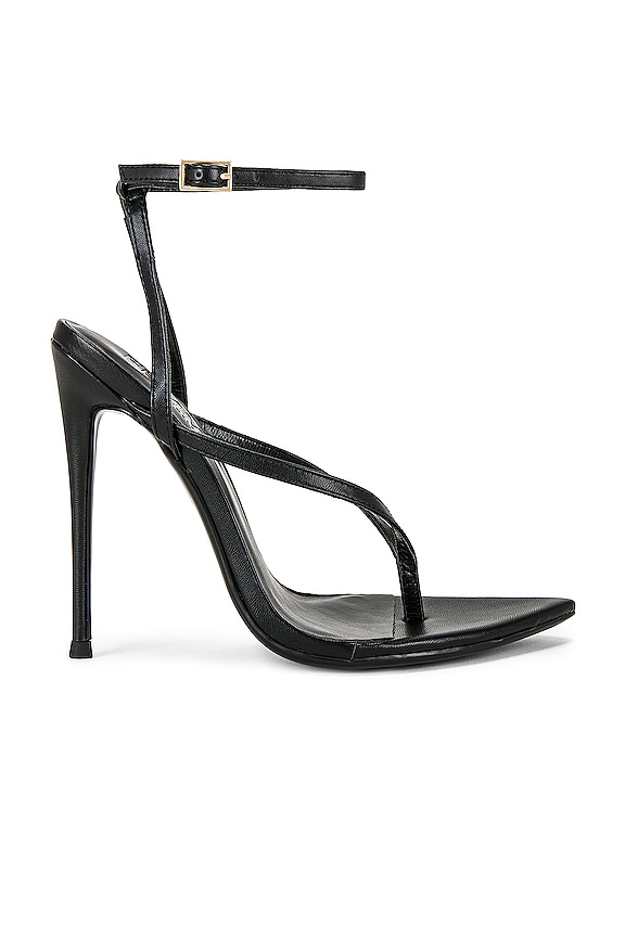 FEMME LA Effie Heeled Sandal in Black | REVOLVE