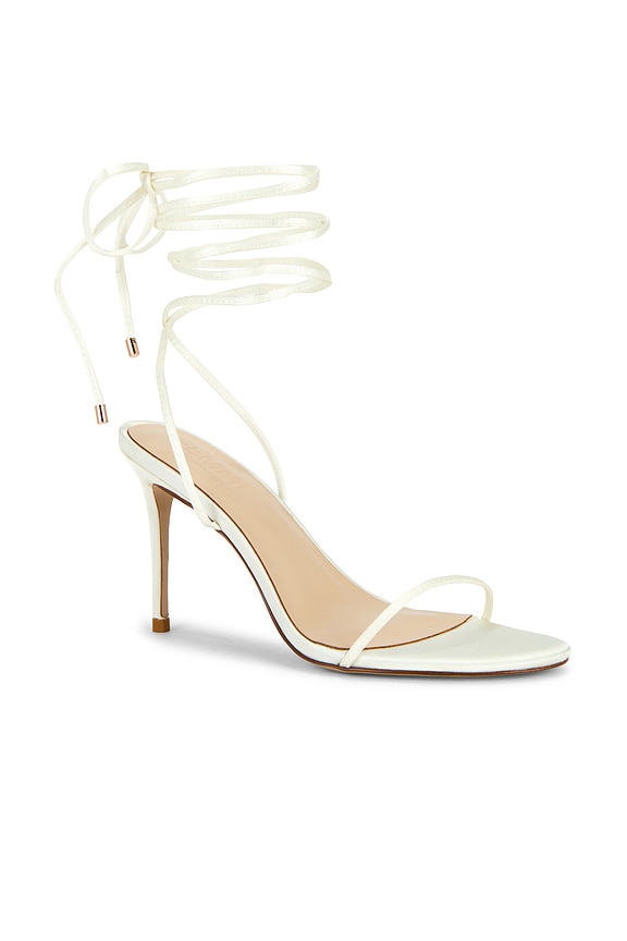 view 2 of 5 3.0 Barely There Lace Up Heels in White