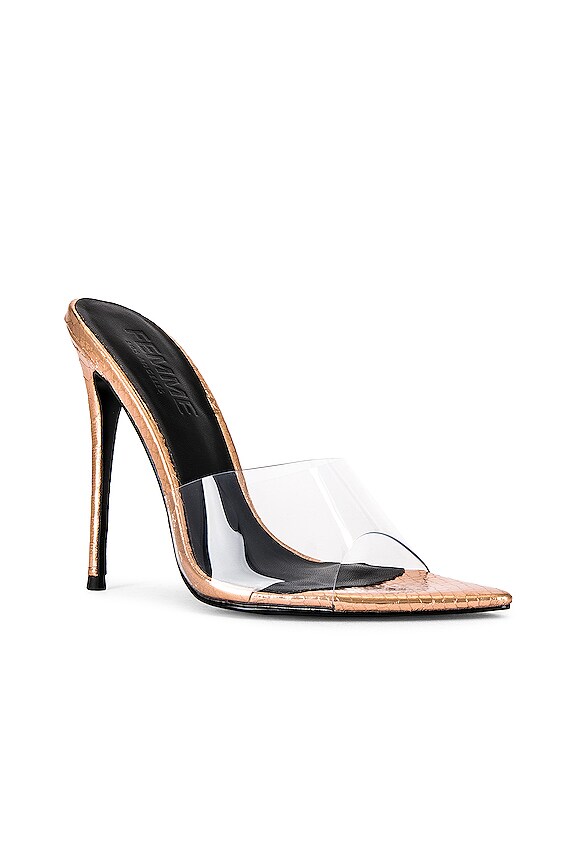 view 2 of 5 Gianni Faux Python Leather Mule in Rose Oro