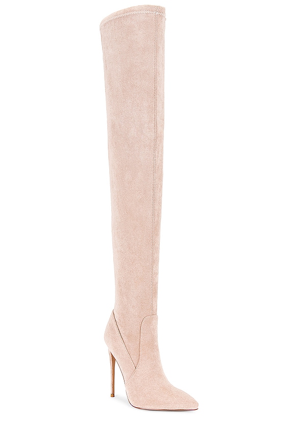 view 2 of 5 T21 Classic Over the Knee Boot in Nude Suede