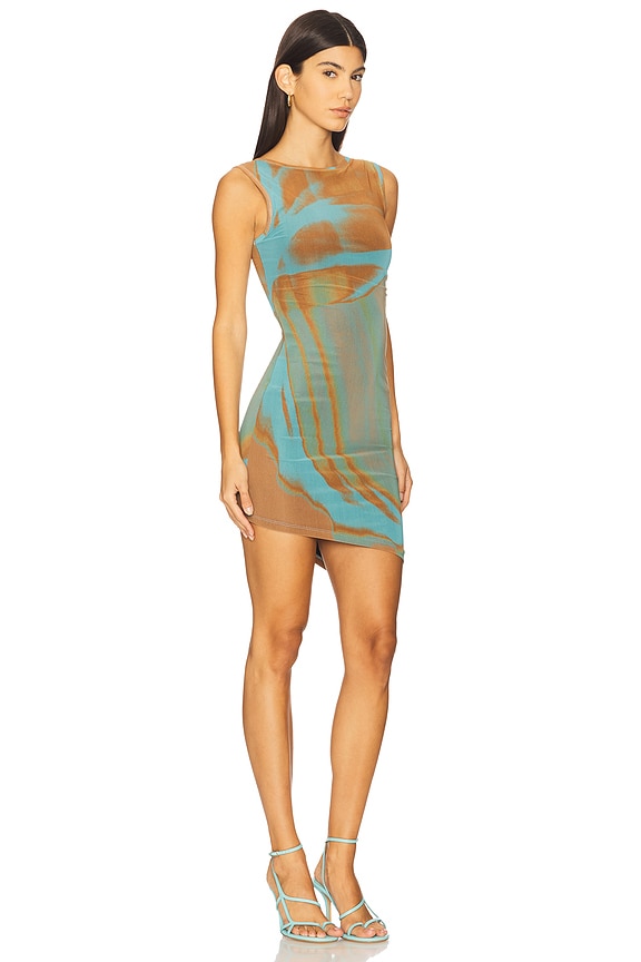view 2 of 3 Caracola Dress in Turquoise