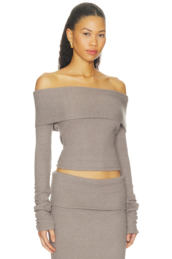 view 2 of 4 Caricia Top in Taupe