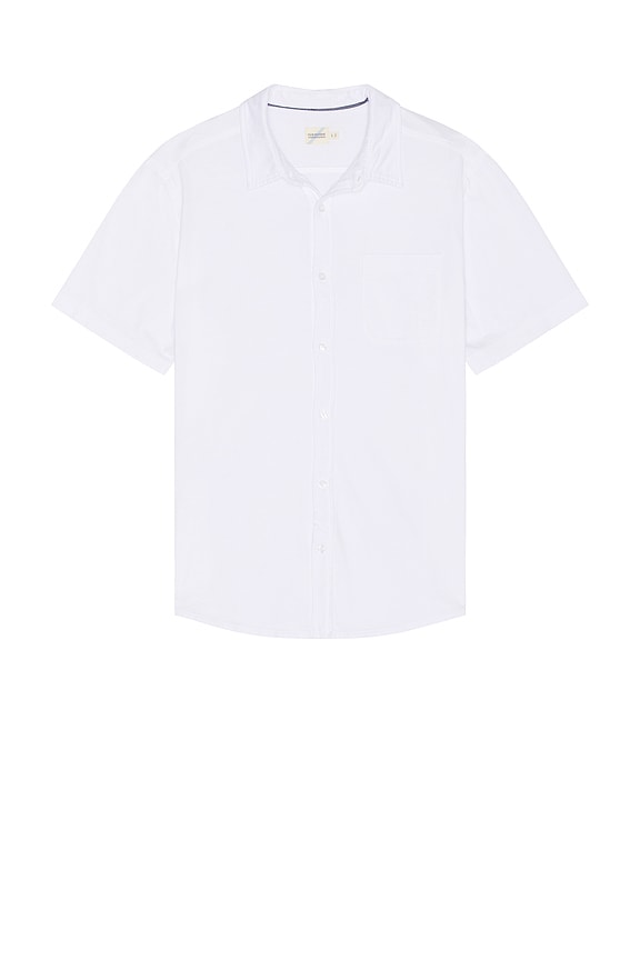 view 1 of 3 The Short Sleeve Saltaire Shirt in White