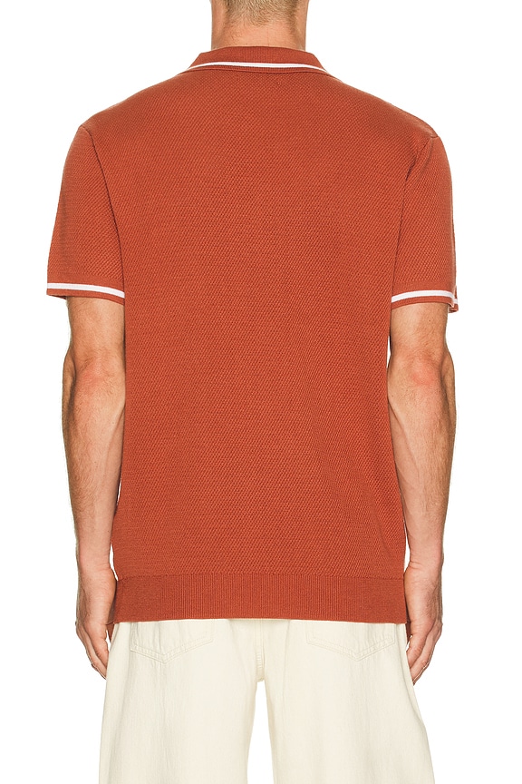 view 2 of 4 Neptune Seawool Sweater Polo in Washed Red
