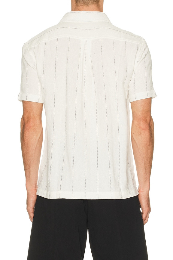 view 2 of 4 Oasis Textured Short Sleeve Shirt in Shell Stripe