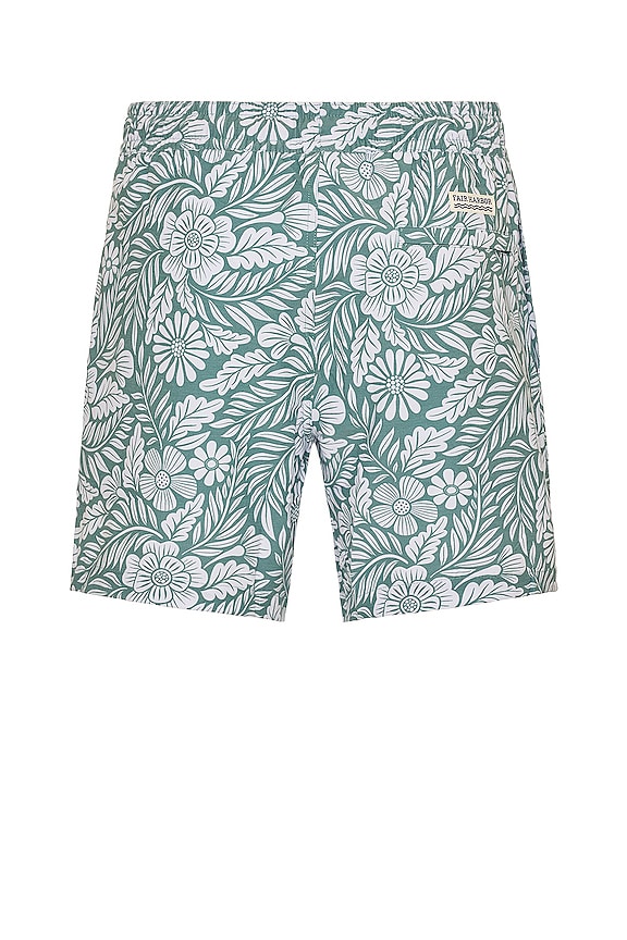 view 2 of 3 the Bayberry Trunk in Green Floral