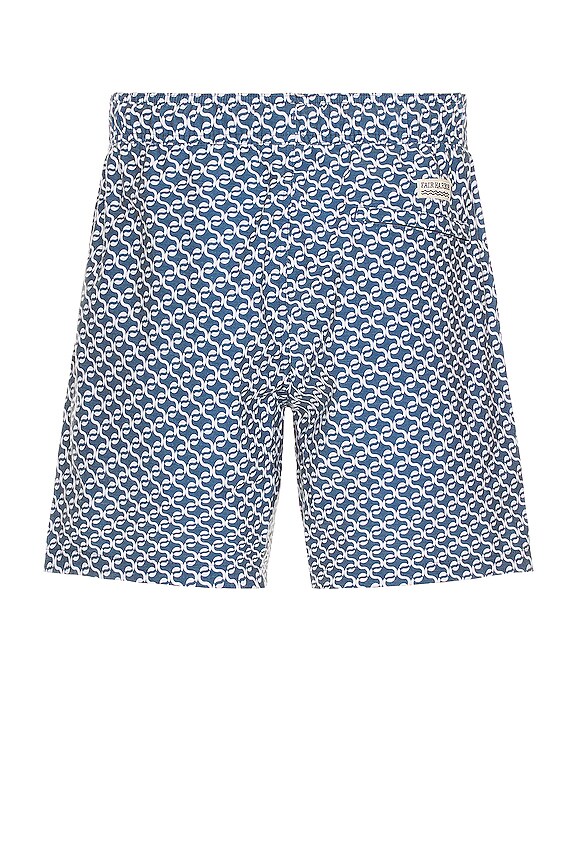 view 2 of 4 the Bayberry Swim Shorts in Navy Geo