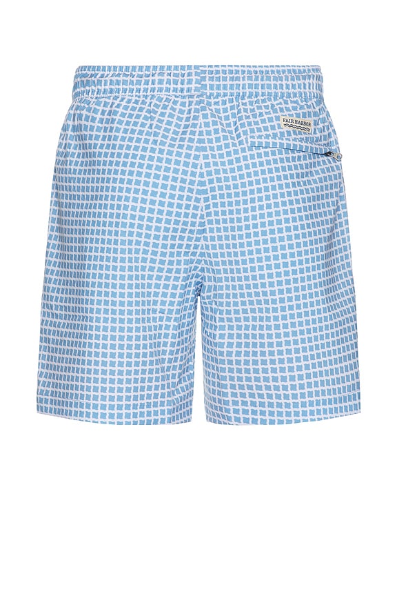 view 2 of 5 The Bayberry Swim Trunks in Blue Tiles
