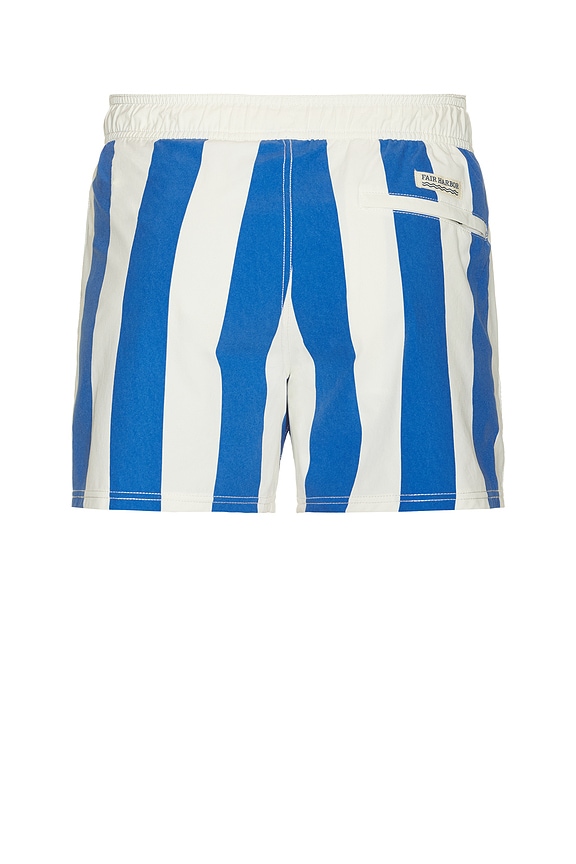 view 2 of 5 Bungalow Trunk in Cobalt Cababa Stripe