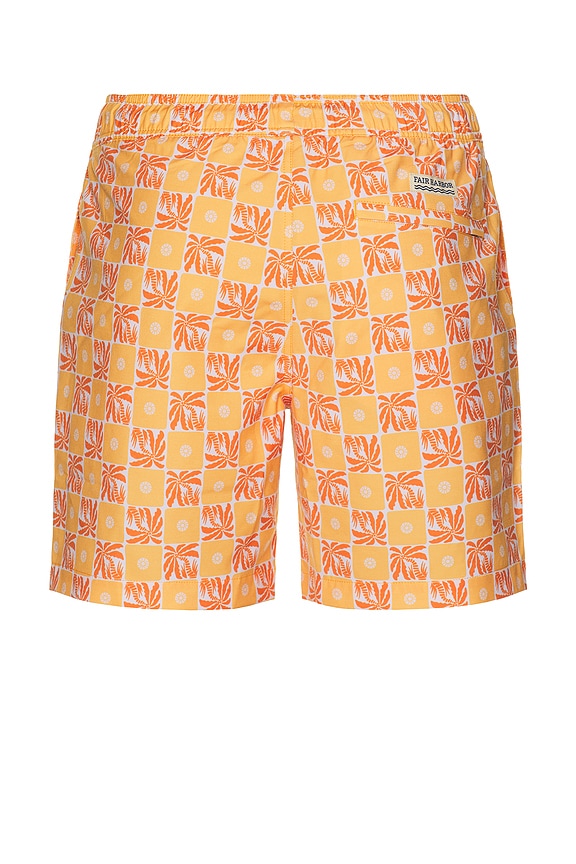 view 2 of 4 Bayberry Trunk in Orange Checkered Palms