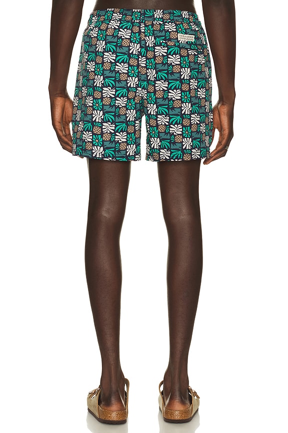 view 2 of 5 MAILLOT DE BAIN in Navy Palm Tiles