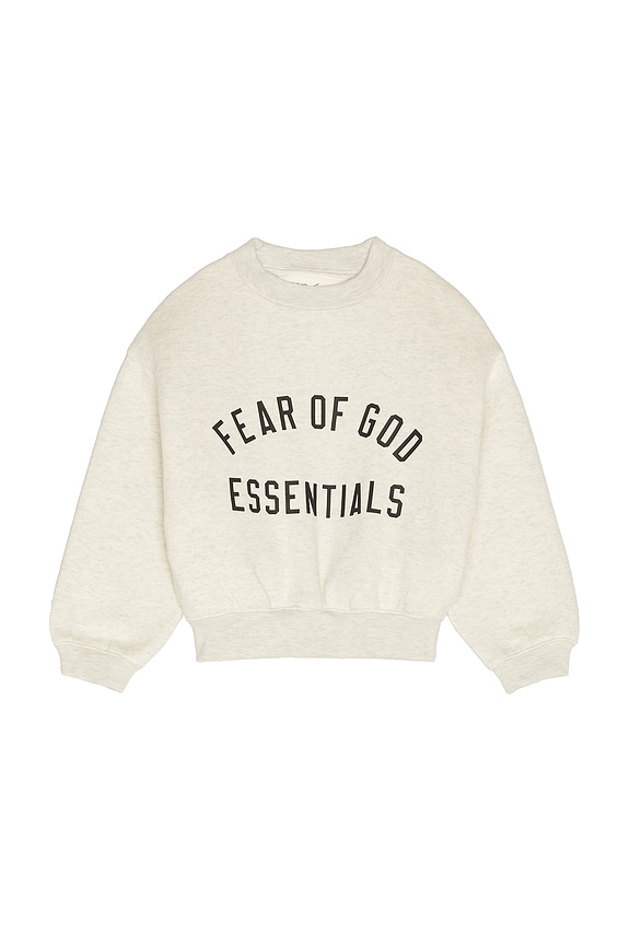 view 1 of 2 Kids Classic Crewneck Sweatshirt in Oatmeal Heather & Light Heather