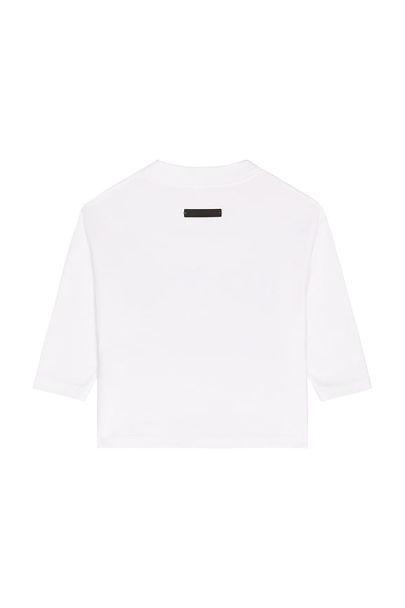 view 2 of 2 Kids Classic Long Sleeve Tee in Bright White