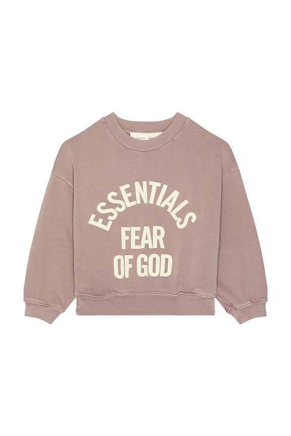 view 1 of 2 Kids Campus 90's Crewneck Sweatshirt in Faded Mauve